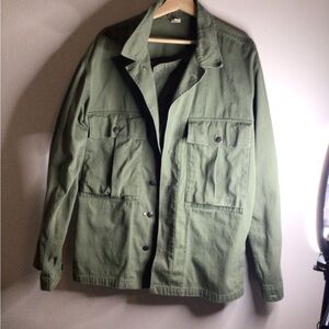 Men's Olive Green Jacket by strum size large